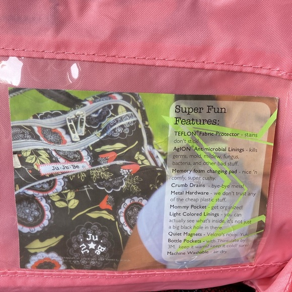 Ju-Ju-Be Dancing Dahlias Large Overnight Diaper Bag - Picture 5 of 16